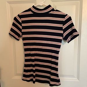 Striped shirt.